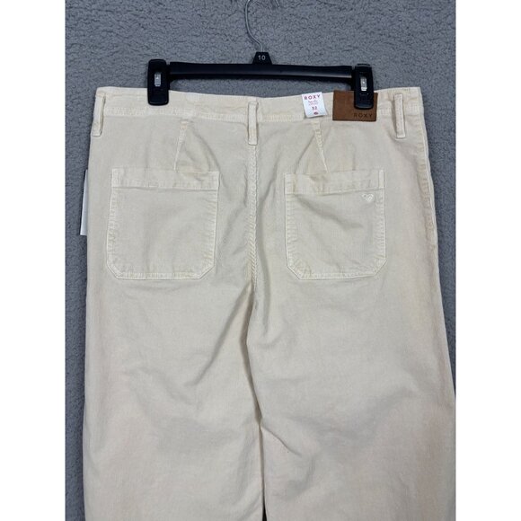 Roxy Women's Mid-Rise Straight Leg Corduroy Pants Size 32 Parchment NWT's. - Picture 4 of 8